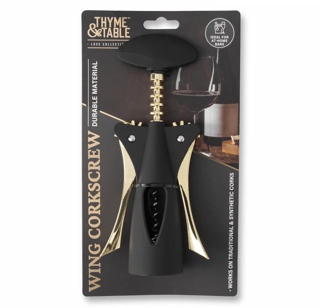 Alt view image 3 of 6 - Thyme & Table Wing Corkscrew for All Corks