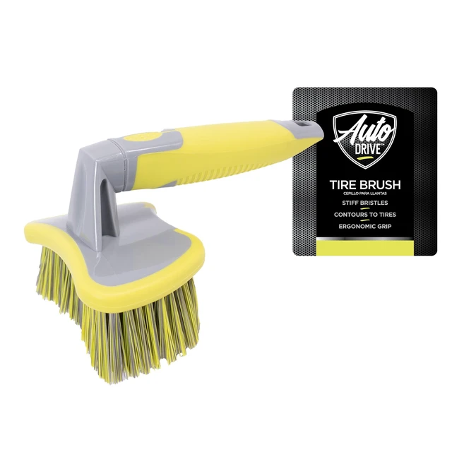 Alt view image 5 of 7 - Auto Drive Curved Tire and Fender Cleaning Brush, Handheld, 1 Piece