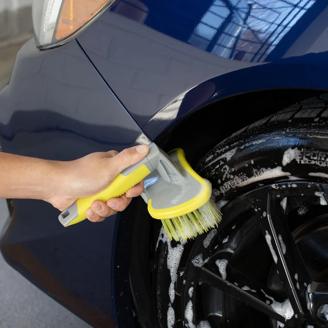 Alt view image 2 of 7 - Auto Drive Curved Tire and Fender Cleaning Brush, Handheld, 1 Piece