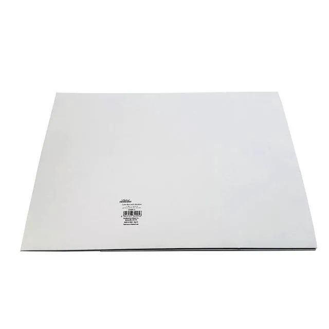 Alt view image 2 of 7 - (2 pack) 11 Inch x 11 Inch x 4 Inch White Cake Box with Window by Way To Celebrate