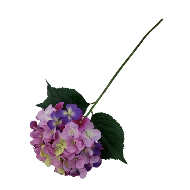 Alt view image 2 of 5 - Mainstays Artificial Hydrangea Flower Stem, 30.5 in, Purple, Indoor Use