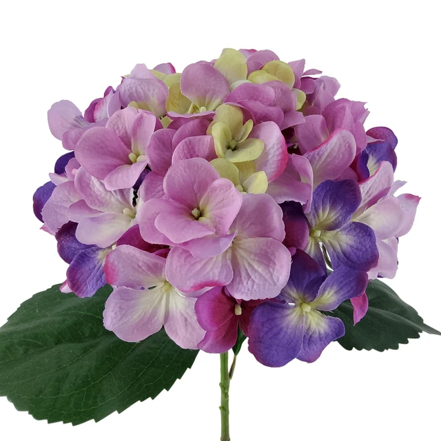 Alt view image 5 of 5 - Mainstays Artificial Hydrangea Flower Stem, 30.5 in, Purple, Indoor Use