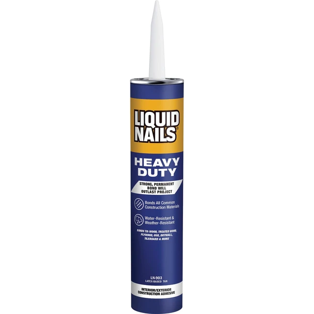 Alt view image 3 of 5 - (2 pack) Liquid Nails Heavy Duty 10 oz. White Low VOC Construction Adhesive