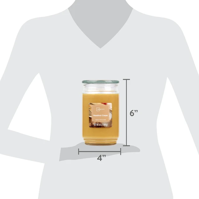 Alt view image 3 of 6 - Mainstays Warm Apple Pie 3-Wick Scented Glass Jar Candle, 11.5 oz