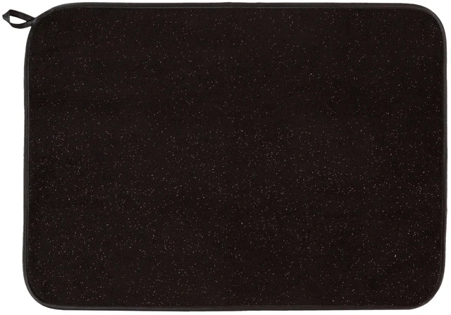 Main image of Thyme & Table Absorbent Dish Drying Mat, Black & Gold, 17.5 in x 24 in