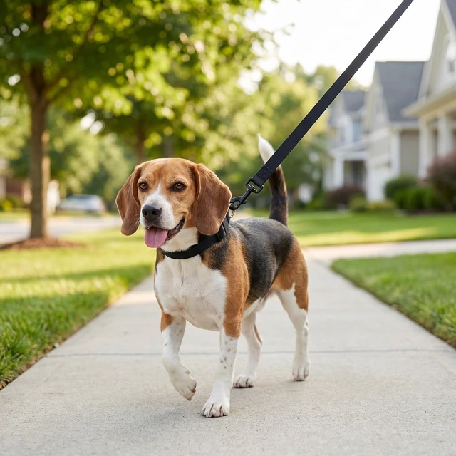 Alt view image 6 of 6 - Vibrant Life 6' Solid Polyester Leash, Black, L
