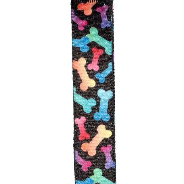 Alt view image 4 of 6 - Vibrant Life Adjustable Fashion Dog Collar, Multicolor Bones, M