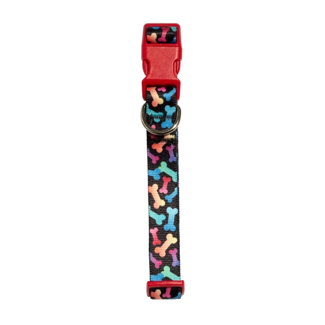 Alt view image 3 of 6 - Vibrant Life Adjustable Fashion Dog Collar, Multicolor Bones, M