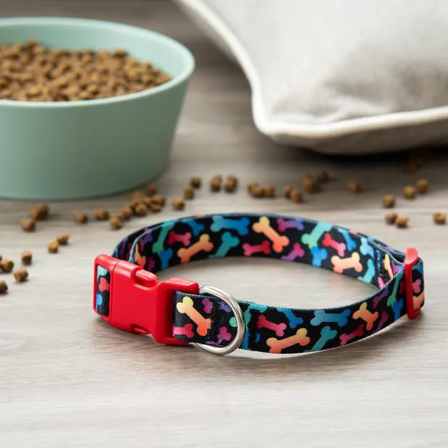 Alt view image 5 of 6 - Vibrant Life Adjustable Fashion Dog Collar, Multicolor Bones, M