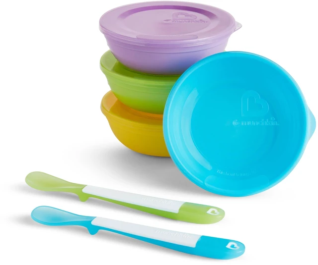 Main image of Munchkin® Love-a-Bowls Baby Feeding Set, Multi-Color, Unisex, 10 Pack