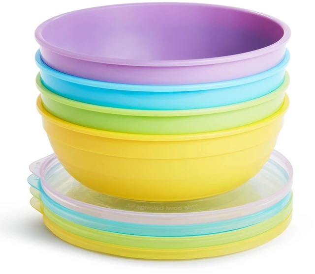 Alt view image 5 of 7 - Munchkin® Love-a-Bowls Baby Feeding Set, Multi-Color, Unisex, 10 Pack