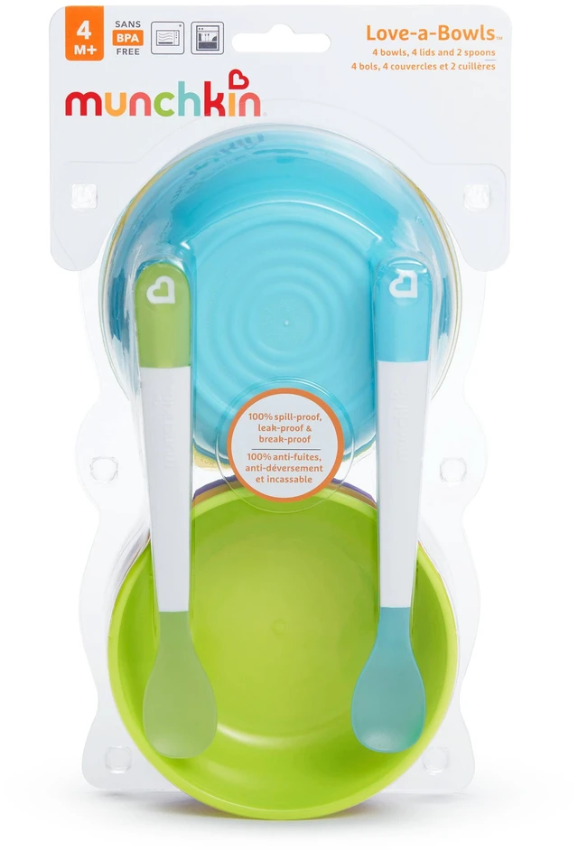 Alt view image 4 of 7 - Munchkin® Love-a-Bowls Baby Feeding Set, Multi-Color, Unisex, 10 Pack