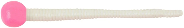 Main image of Berkley PowerBait Floating Mice Tails Fishing Bait, Bubblegum/White, 3in | 8cm