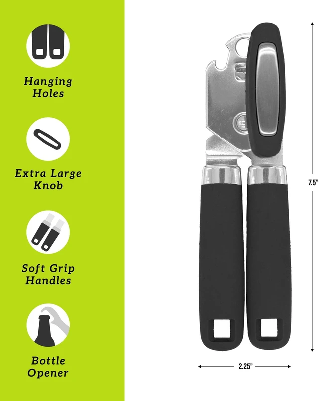 Alt view image 5 of 5 - Gourmet Club Manual Stainless Steel Can Opener