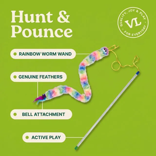 Alt view image 4 of 5 - Vibrant Life Catnip Rainbow Wand Teaser Cat Toy, 23"