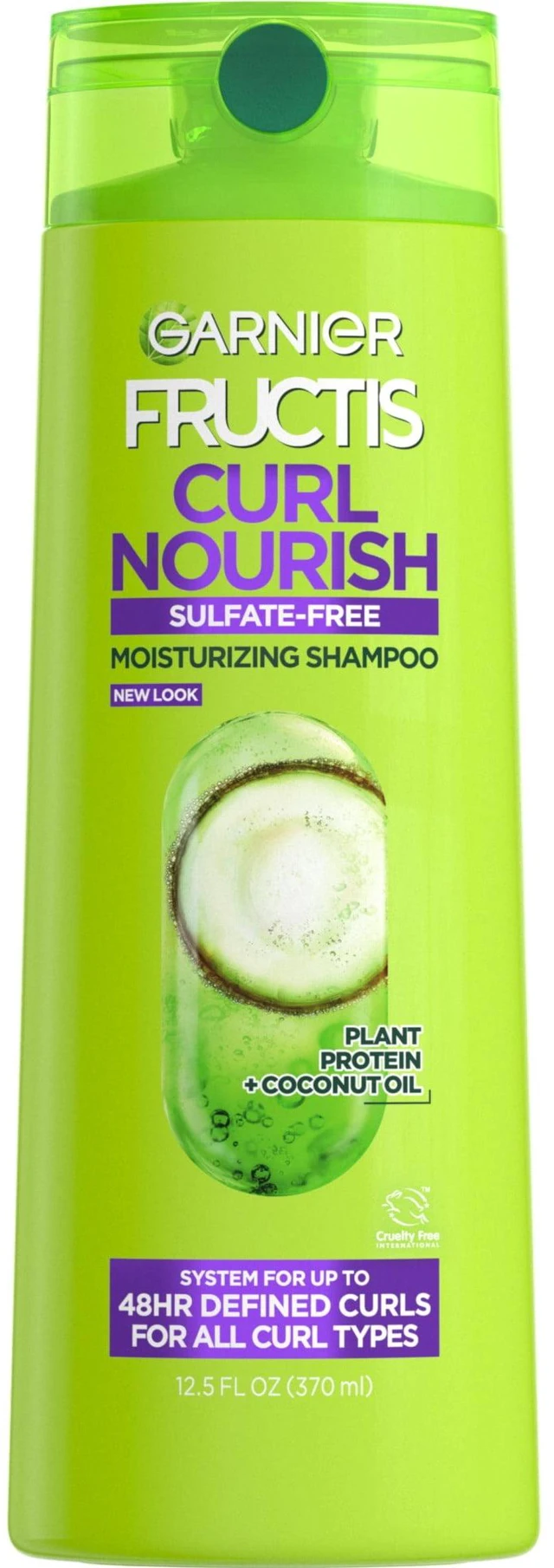 Main image of Garnier Fructis Curl Nourish Moisturizing Shampoo with Elasto Protein, 12.5 fl oz