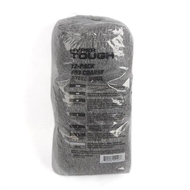 Alt view image 4 of 6 - Hyper Tough #3 Coarse Steel Wool Pads, 12 Pack