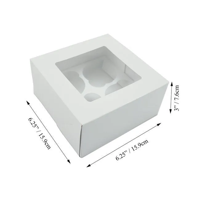 Alt view image 4 of 4 - 3 WHITE TREAT BOXES