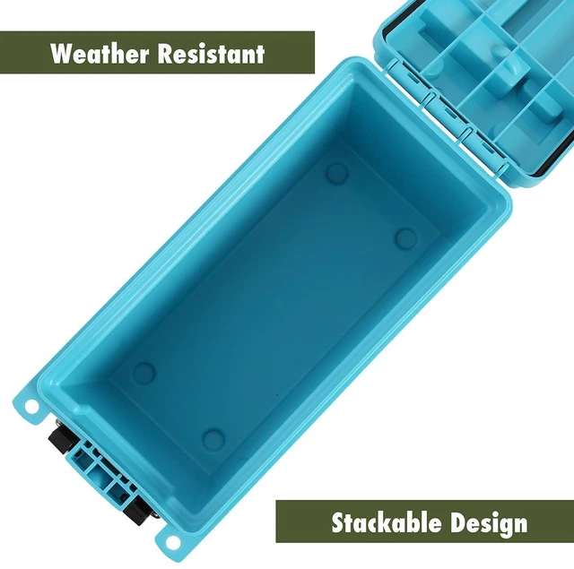 Alt view image 4 of 6 - Ozark Trail Blue Marine Storage Box with Water Resistant Lid