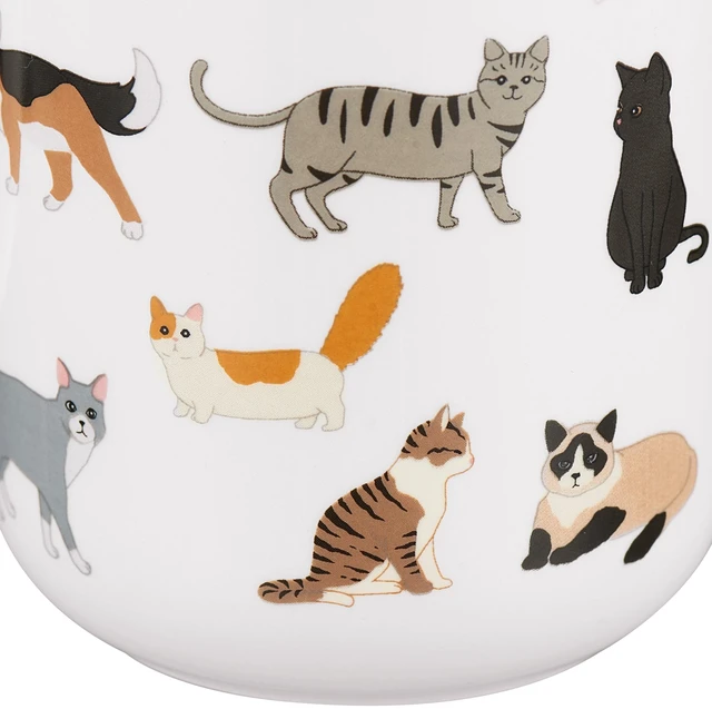 Alt view image 4 of 6 - Mainstays 16.06 oz White Stoneware Cat Mug