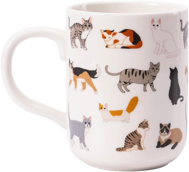 Alt view image 6 of 6 - Mainstays 16.06 oz White Stoneware Cat Mug