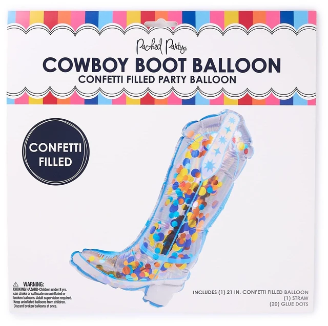Main image of Packed Party Boot Scoot'n Multicolor Party Balloon