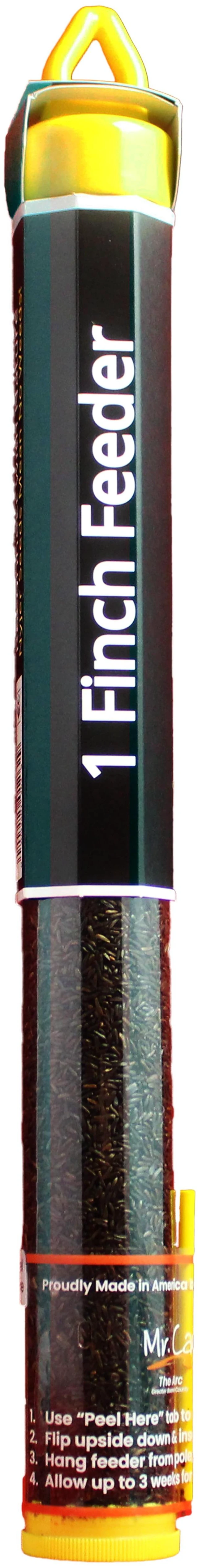 Alt view image 3 of 6 - Mr. Canary Nyjer Finch Tube Feeder with 8oz Nyjer Seed