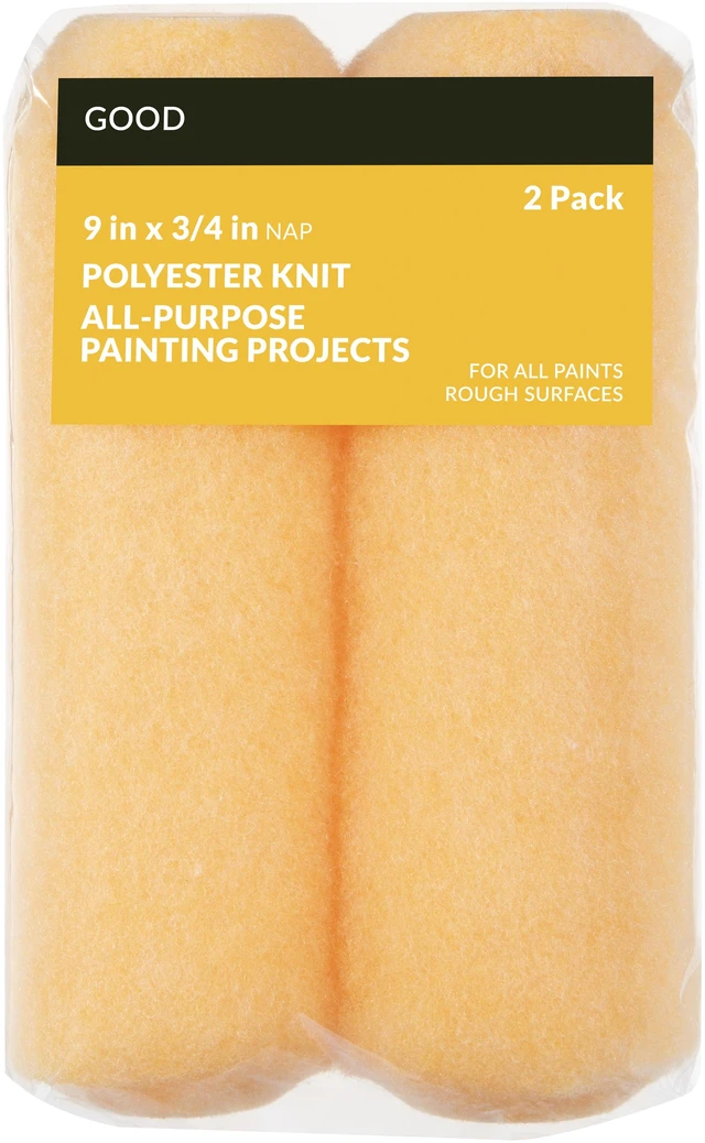 Main image of Good 9 x 3/4 in. Knit Polyester Roller Cover, 2 Pack