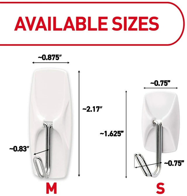 Alt view image 3 of 6 - Command Small Wire Toggle Hooks, White, Damage Free Organizing, 4 Hooks and 5 Strips