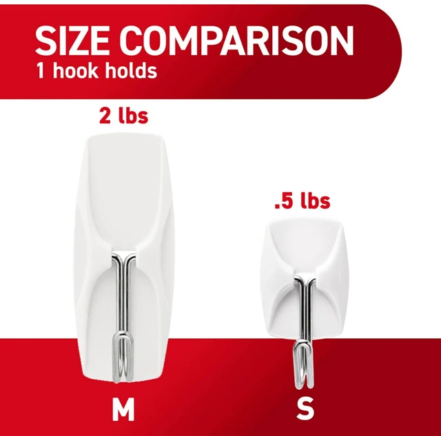 Alt view image 2 of 6 - Command Small Wire Toggle Hooks, White, Damage Free Organizing, 4 Hooks and 5 Strips