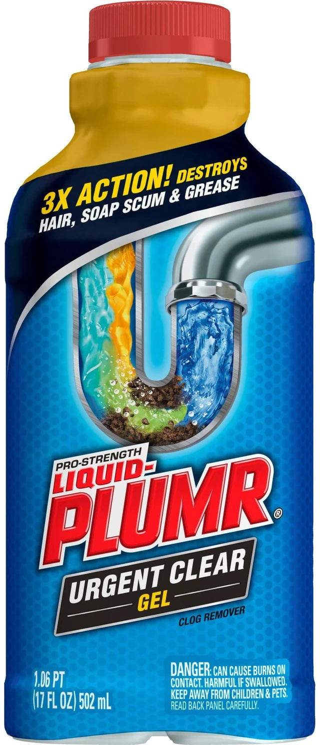 Alt view image 5 of 5 - Liquid-Plumr Drain Clog Remover Gel, Urgent Clear, 17 fl oz