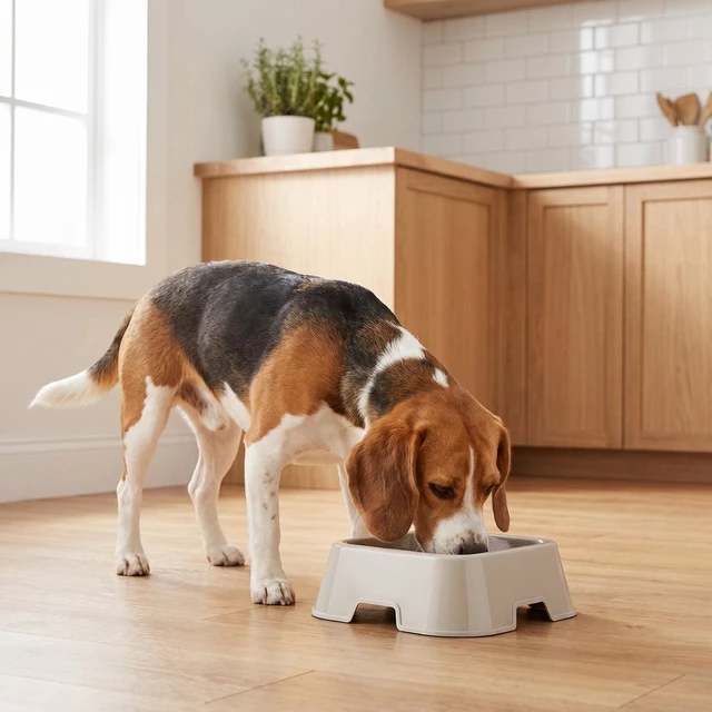 Alt view image 3 of 6 - (2 pack) Vibrant Life Medium 8-Cup Square Double Wall Plastic Pet Bowl, Gray