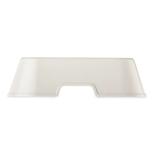 Alt view image 6 of 6 - (2 pack) Vibrant Life Medium 8-Cup Square Double Wall Plastic Pet Bowl, Gray