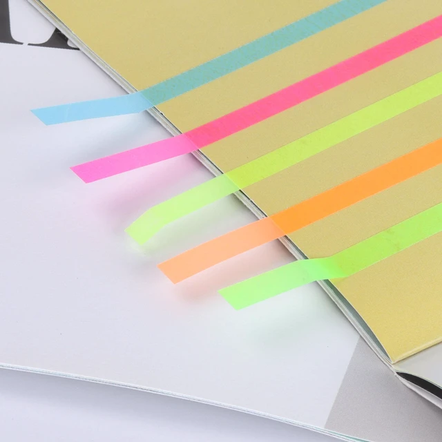 Alt view image 4 of 6 - (3 pack) Pen+Gear Sticky Highlights, Transparent, Assorted Colors 0.2 x 5.5 inch, 9 Pads