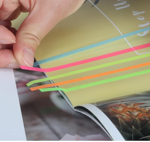Alt view image 2 of 6 - (3 pack) Pen+Gear Sticky Highlights, Transparent, Assorted Colors 0.2 x 5.5 inch, 9 Pads