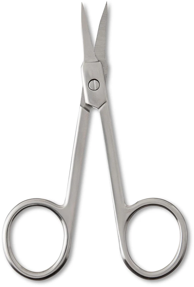 Main image of Equate Precision Metal Cuticle Scissors, Curved Sharp Blades for Nail and Eyebrow Trimming, 1 Count