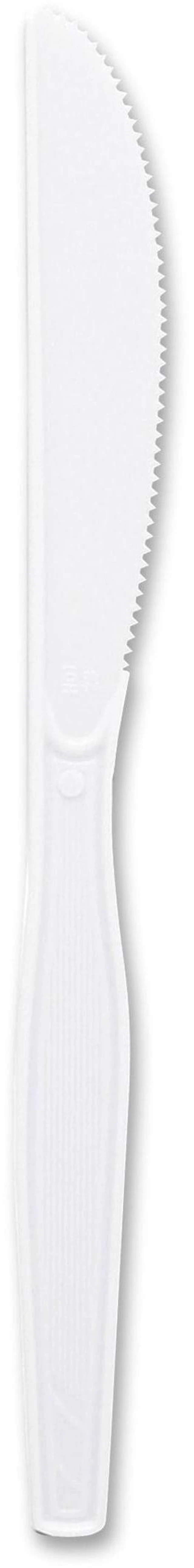Main image of Genuine Joe, GJO10431, Heavyweight Disposable Knives, 100 / Box, White