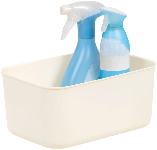 Alt view image 2 of 6 - IRIS Small Plastic Storage Organizer Basket, Off-White