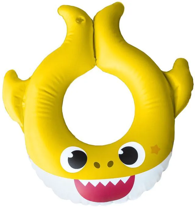 Main image of Pinkfong Baby Shark Split Ring Swim Float for Pool, Lake & Summer Water Play, Ages 2+ (Yellow)