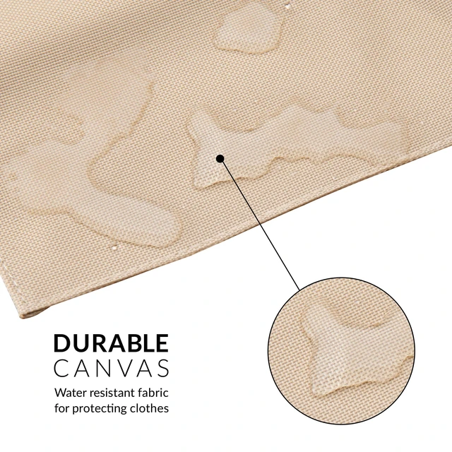 Alt view image 6 of 6 - Royal & Langnickel Essentials Unisex Beige Waterproof Canvas Apron for Painting and Crafting