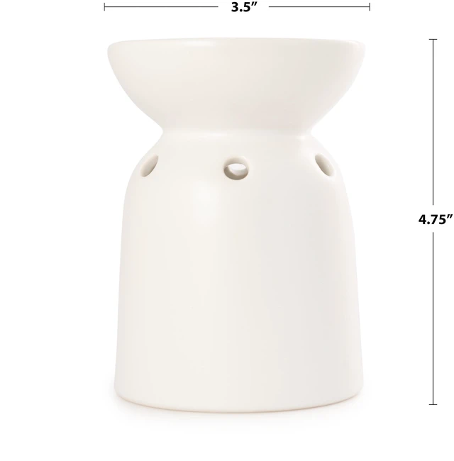 Alt view image 3 of 6 - Mainstays Tealight Ceramic Warmer, White, 1 Pc
