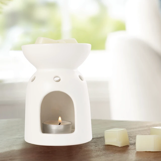 Alt view image 6 of 6 - Mainstays Tealight Ceramic Warmer, White, 1 Pc