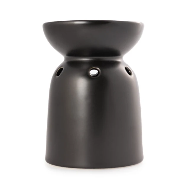 Main image of Mainstays Ceramic Tealight Warmer, Black, 1 Pc