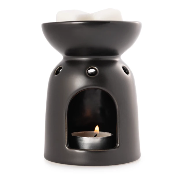 Alt view image 2 of 6 - Mainstays Ceramic Tealight Warmer, Black, 1 Pc