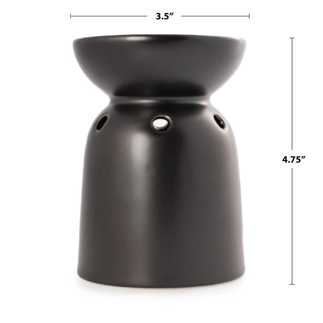 Alt view image 3 of 6 - Mainstays Ceramic Tealight Warmer, Black, 1 Pc