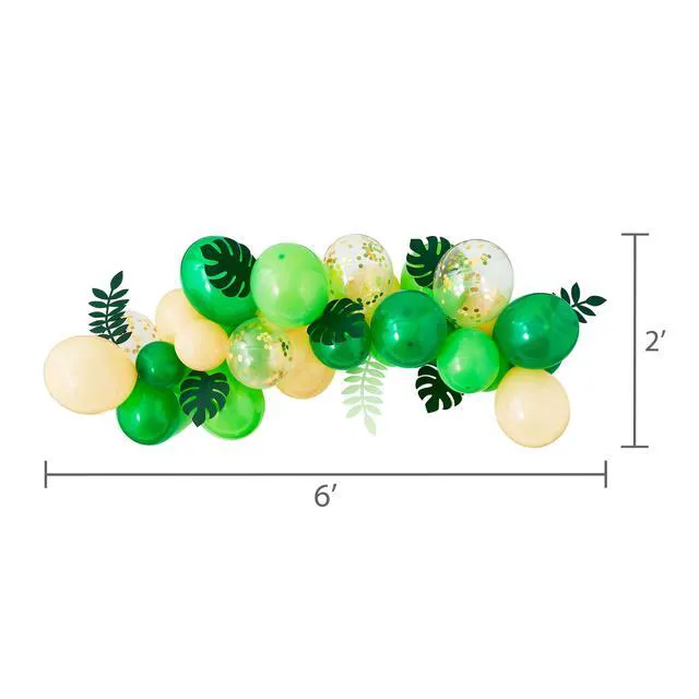Alt view image 4 of 5 - Multicolor Jungle Party Balloon Garland, 40 Pieces, by Way To Celebrate