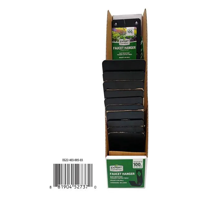 Alt view image 4 of 6 - Expert Gardener Metal Spigot Hose Hanger, in Black Color, Holding capacity upto 100 feet