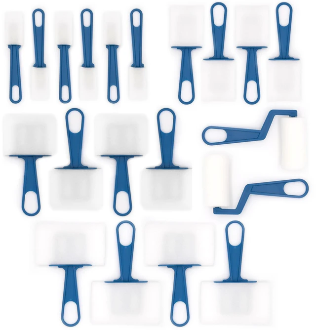 Alt view image 4 of 6 - Hello Hobby - 20pc Assorted Craft Foam Brush Set