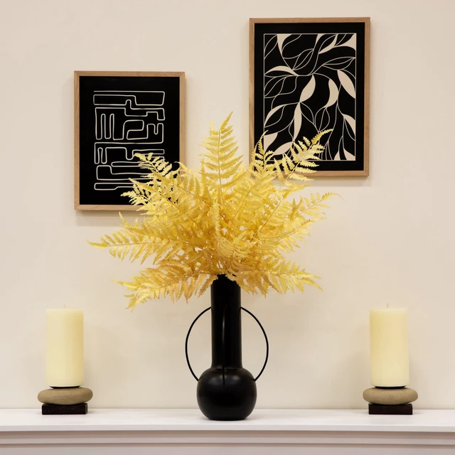 Alt view image 3 of 7 - Better Homes & Gardens 33 in Artificial Indoor Dried White Fern Stem