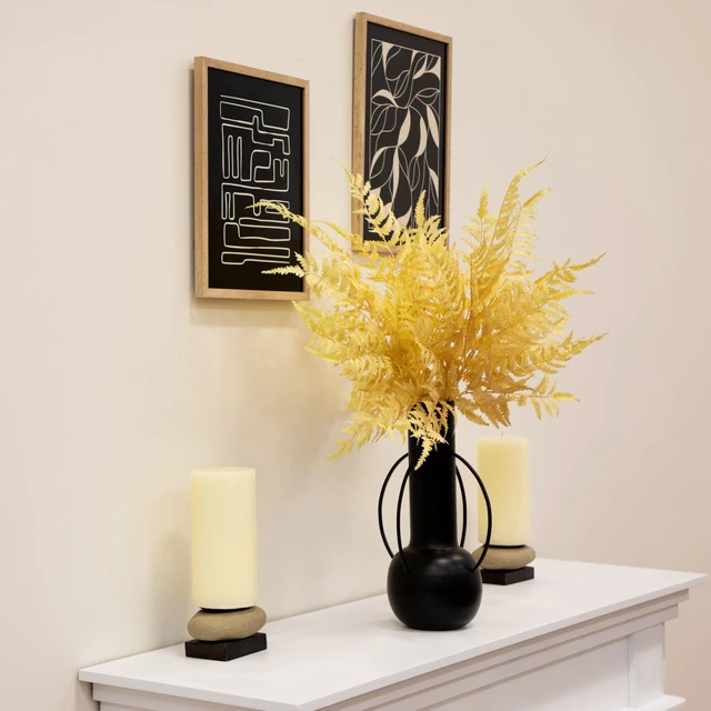 Alt view image 2 of 7 - Better Homes & Gardens 33 in Artificial Indoor Dried White Fern Stem